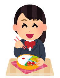 eating lunch