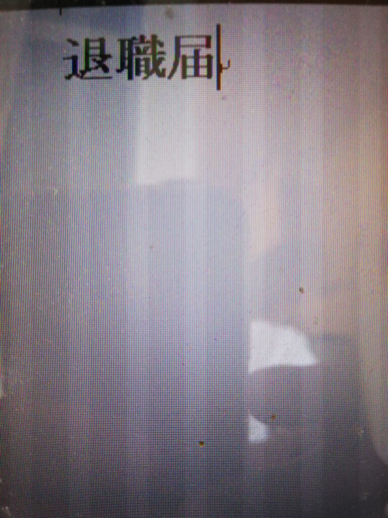 彼はその仕事を辞めた